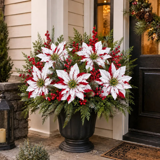🔥 Limited Time 49% OFF – Christmas Poinsettia Planter Inserts